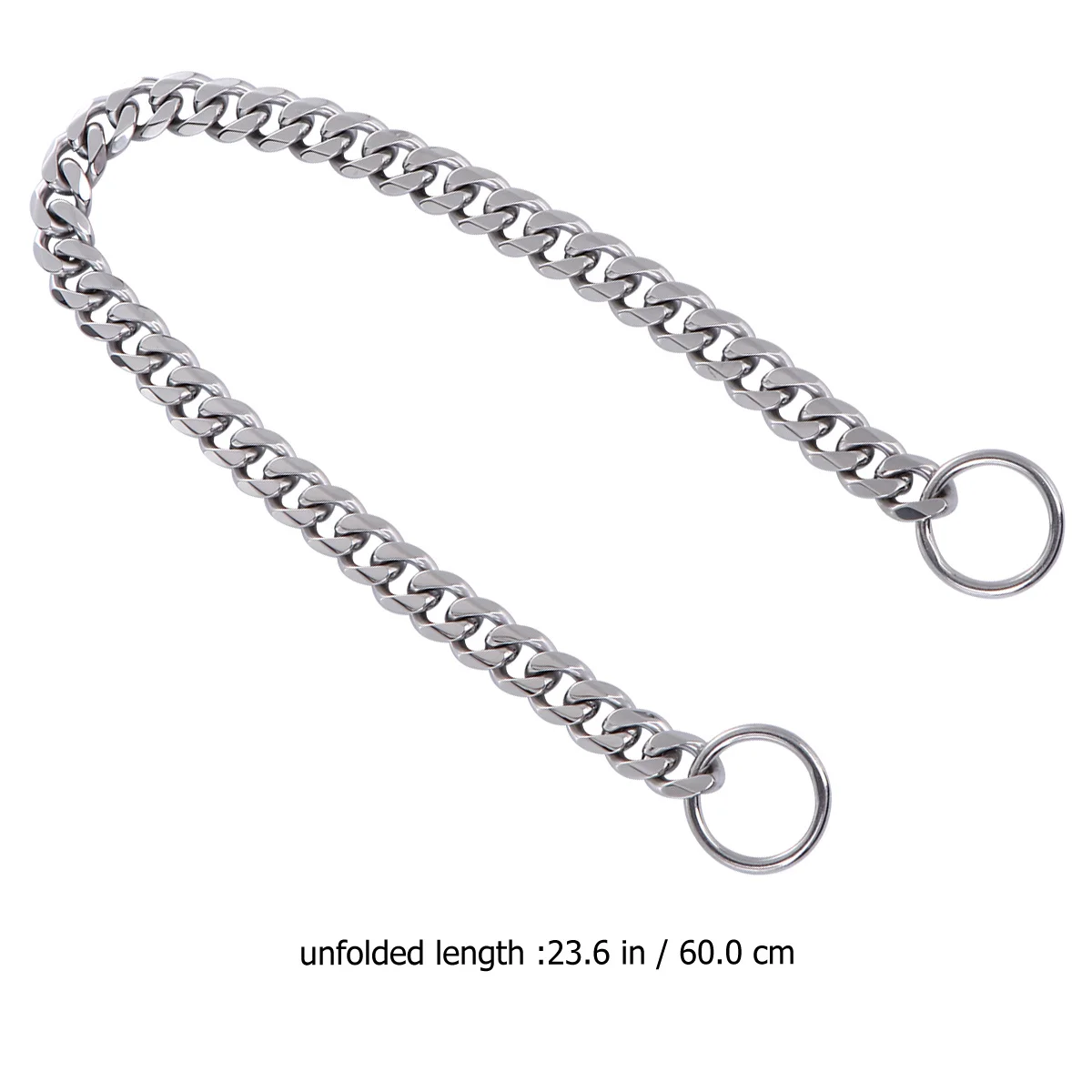 

Durable Stainless Steel Pet Leash 24 Inch Dog Hauling Cable Comfortable Hands Superior Control High Quality Stitching Silver