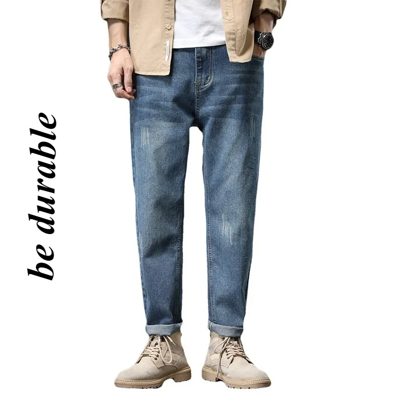 

Spring and Summer New Jeans Men's Harlan Pants Men's Washable Pants Loose Youth Sports Fashion Brand Pants Large Jeans for Men