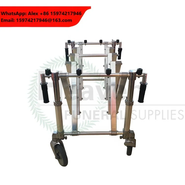 Manufacturer Direct Sale Funeral Equipment Aluminum Alloy Church Truck Casket Trolley