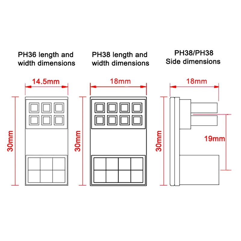 1pcs Power Supply Adapter Graphics Card 180°Connector Elbow GPU PSU Steering Connector PCI-E 6Pin 8Pin Rotating Wiring Artifact