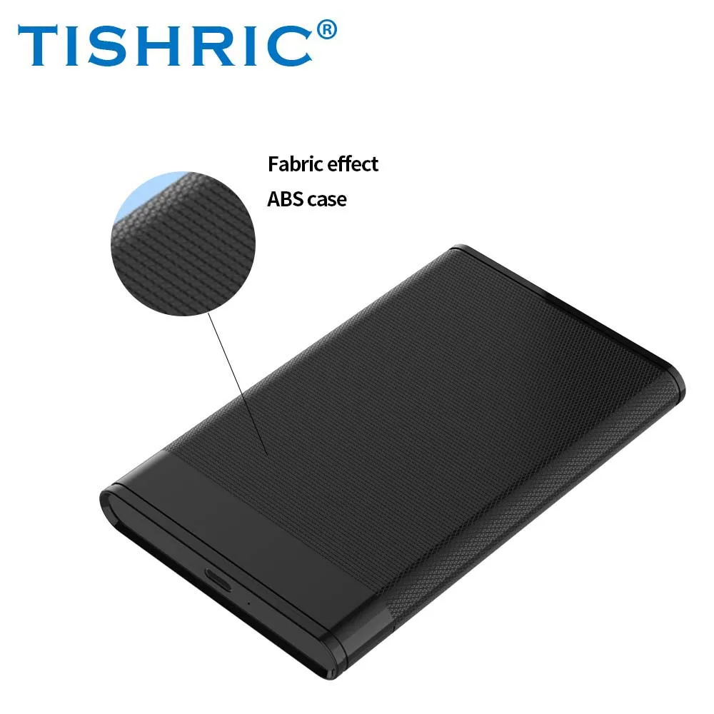 TISHRIC ฮาร์ดไดรฟ์กล่อง 2.5 นิ้ว SATA ถึง USB 3.0 HD กรณีฮาร์ดไดรฟ์ภายนอกแบบพกพา HDD Enclosure สําหรับแล็ปท็อปพีซี