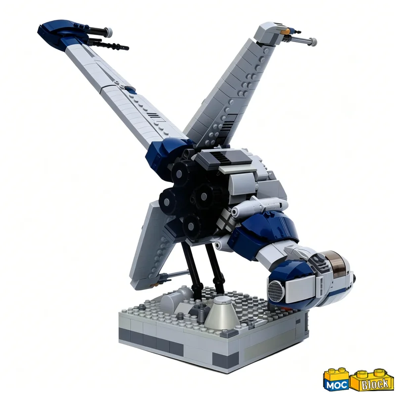995PCS B-Wing Fighter - Blue Squadron Building Blocks Model Assembly Educational Toy Creative Collection Birthday Popular Gifts