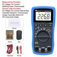 TOOLTOP Digital Signal Generator 4-20mA Analog Transmitter Source Simulator Thermocouple Current Voltage Loop Process Calibrator