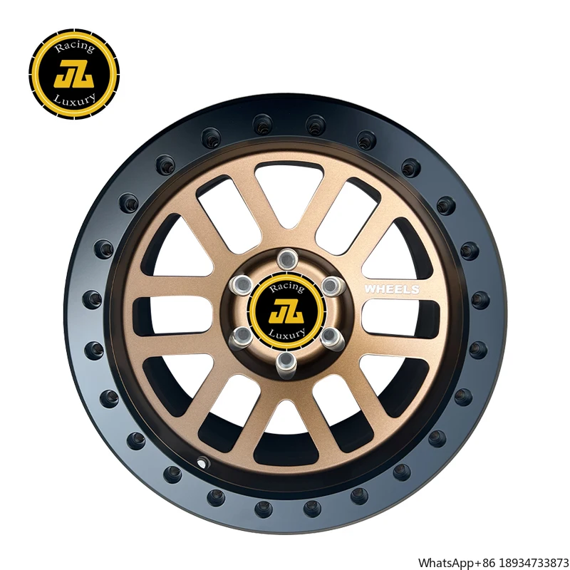 JZ164 15 16 17 18 inch offroad wheel 4x4 beadlock 6x139.7 wheel for jeep Pickup & SUV Tires