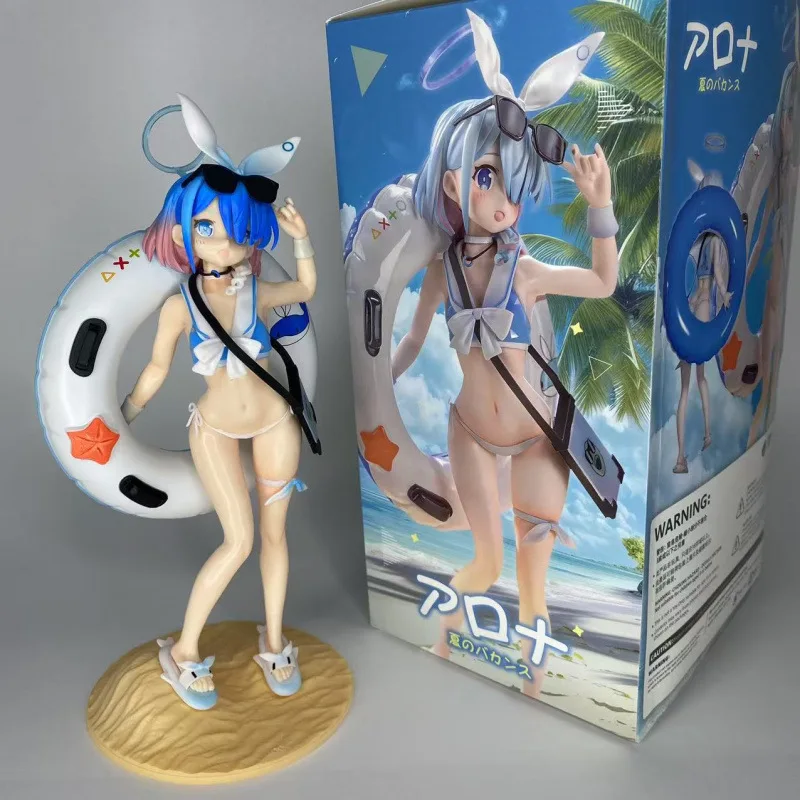 

Japan Anime 24cm Kawaii Prana Figures Swimsuit Statue Arona Action Figures PVC Model Decoration Collection Birthday Toys Gifts