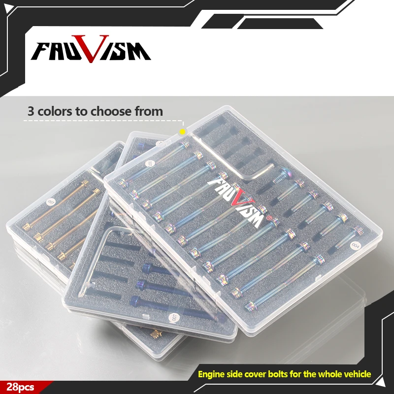 Kit de boulons pour moteur Yamaha XSR700 2016-2024 M6 en acier inoxydable, fixations haute résistance résistantes à la corrosion, boulons d'embrayage, de couvercle d'alternateur et de couvercle de chaîne.