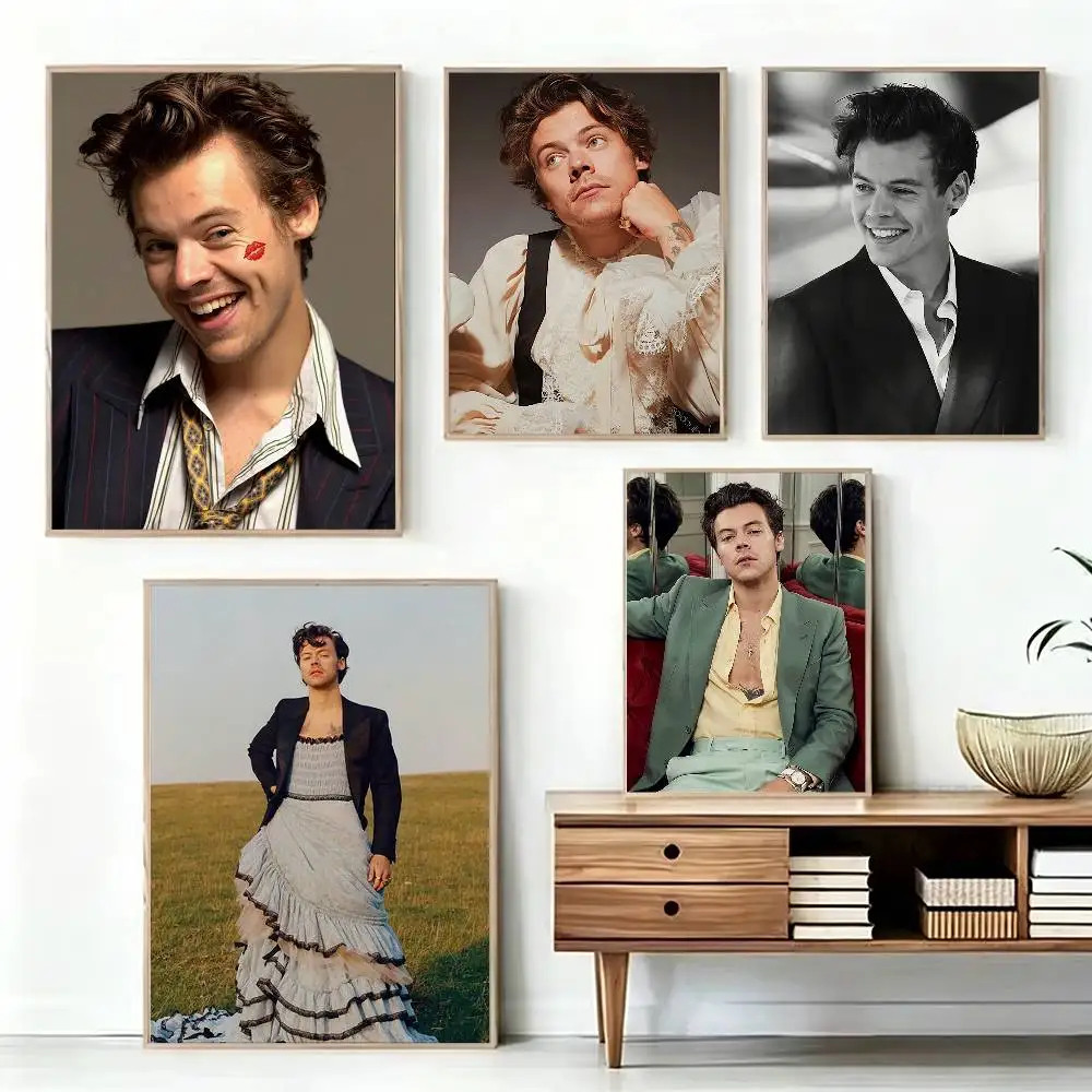 

H-Harry S-Styles Poster High Quality Dorm Living Room Aesthetic Wall Decoration Painting Stickers Gift
