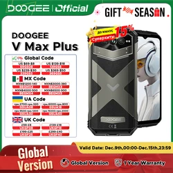 DOOGEE V Max Plus Rugged Phone 36GB(16+20) 512GB 22000mAh 200MP Camera Phone 6.58