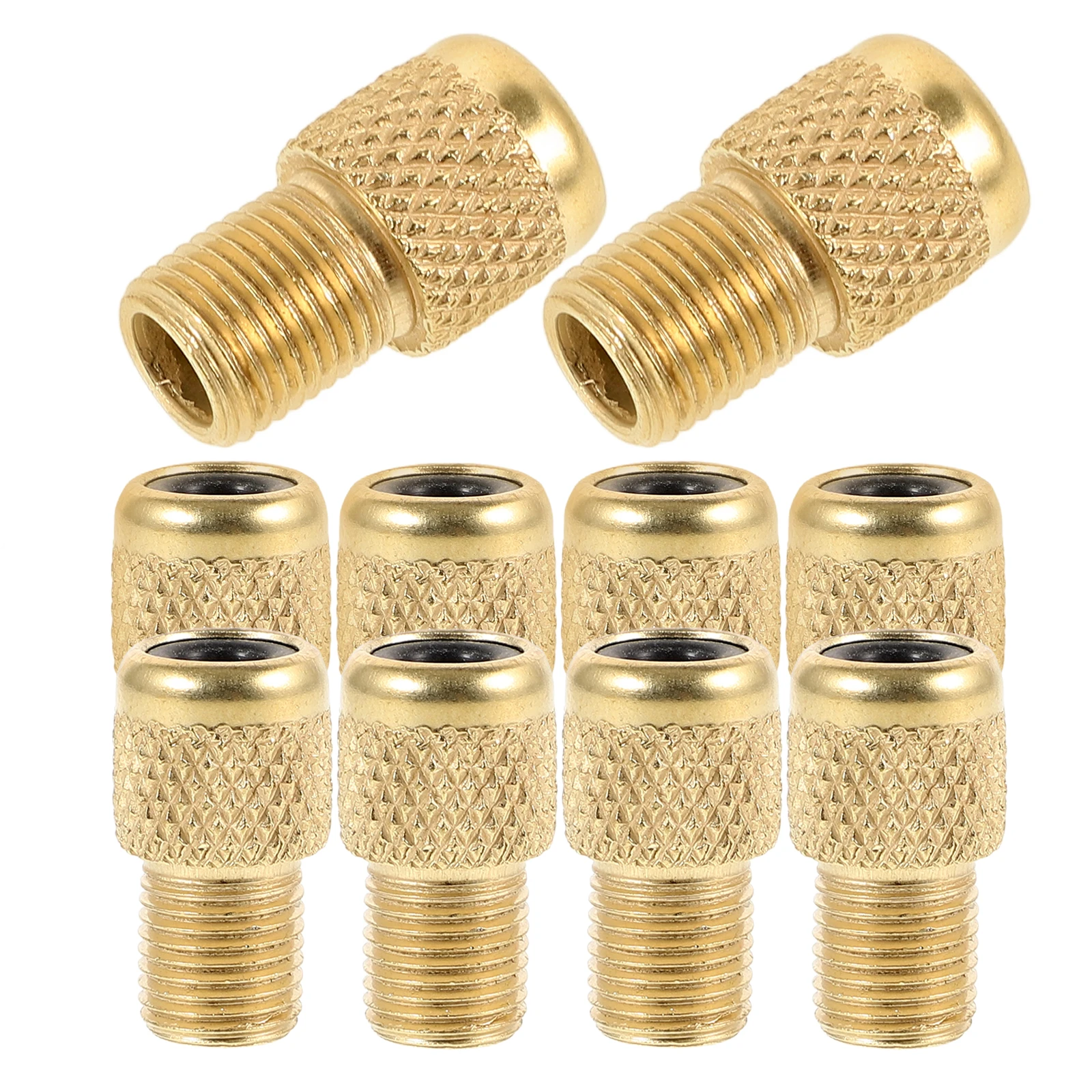 

10 Pcs Bicycle Conversion Head UK to US Valve Converter Bike Tire Pump Mountain