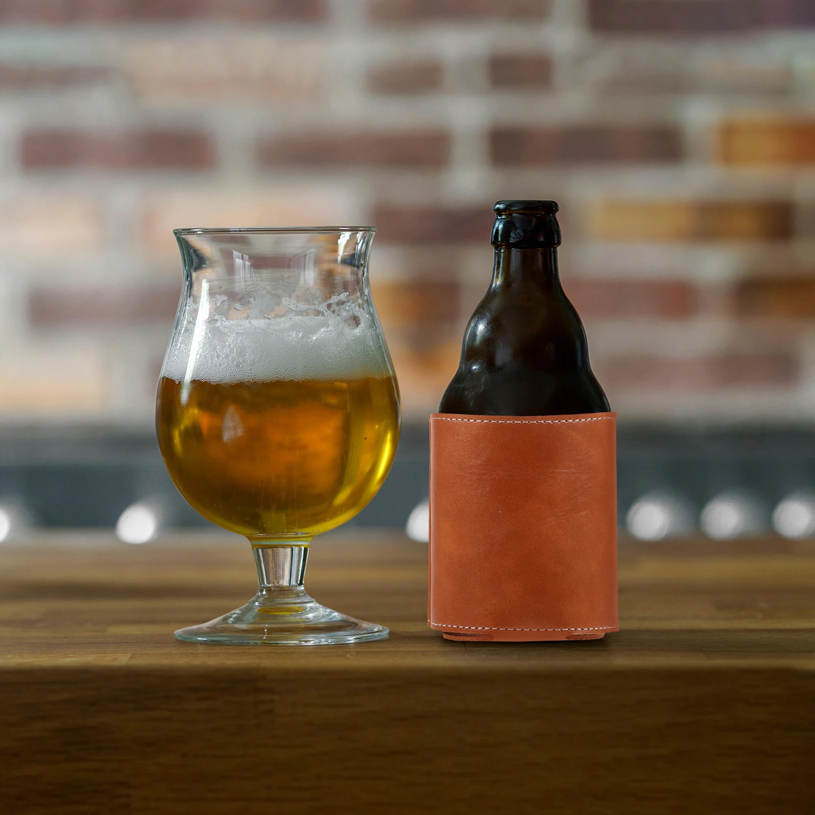 

2pcs Beer Bottle Sleeve Insulated Pu Can Cooler For Soda Cans Outdoor Picnic Hiking Biking Beverage Sleeve Bar