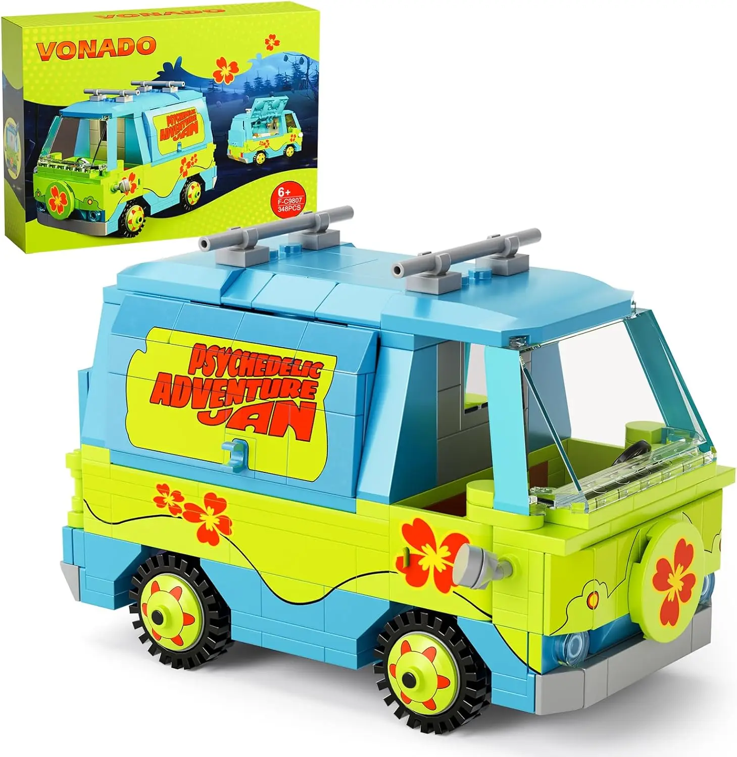 

Classic Adventure Movie Car Building Blocks Toy Set, Compatible with Major Brands, Ideal Gift for Kids 6+