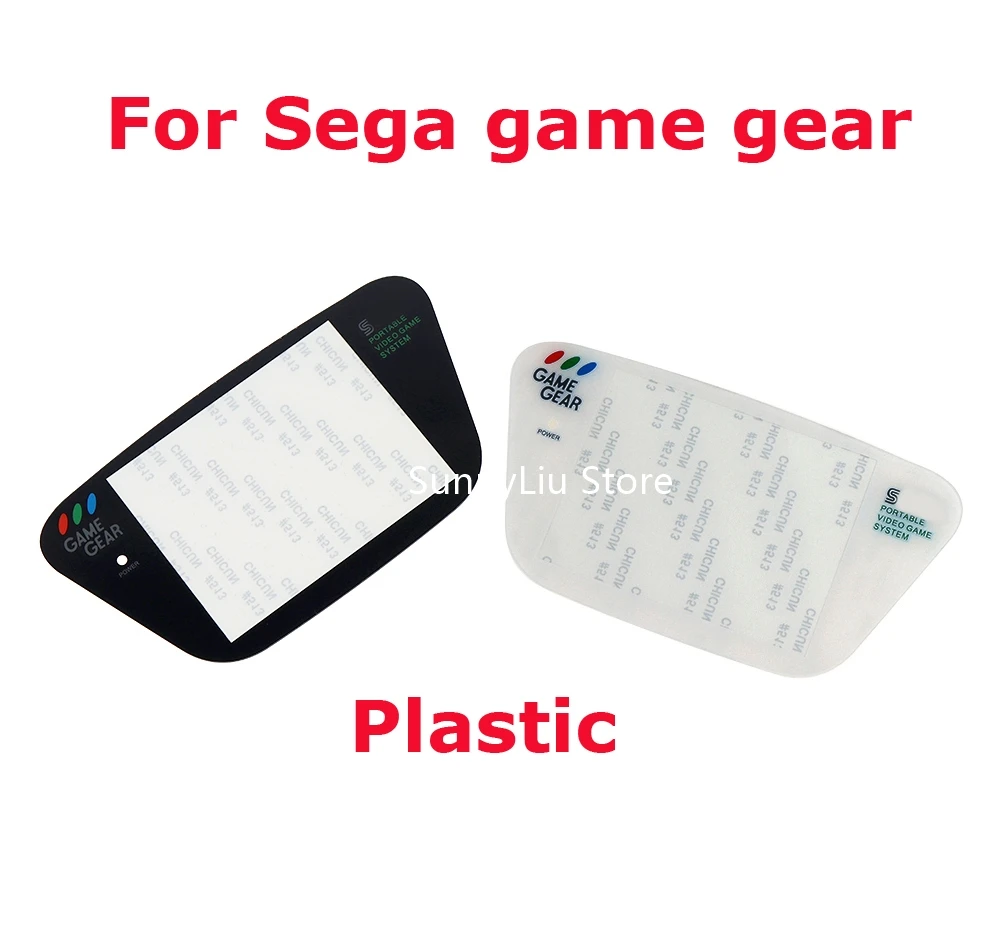 

100pcs NEW Replacement Plastic Screen Protector Lens Cover for Sega Game Gear System for sega gg screen lens black white