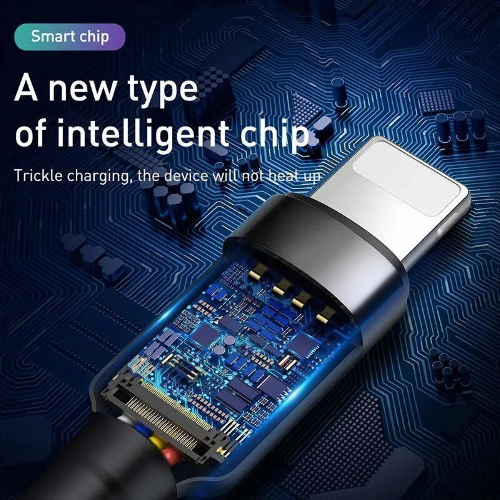 Multifunctional Nylon Braided Wire 3-In-1 Fast USB Charging Cable Data Sync Cable Phone Charger High Speed Laptop Quick Charge
