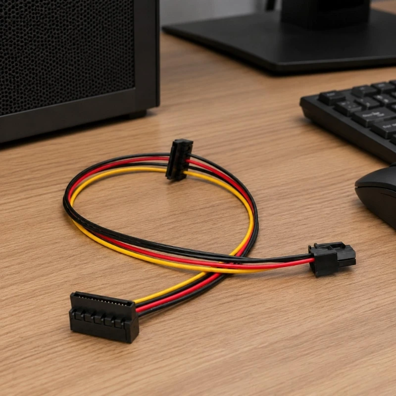 Internal Computer Power Cable with Black, Red, Yellow Conductors for 400G1/G 600