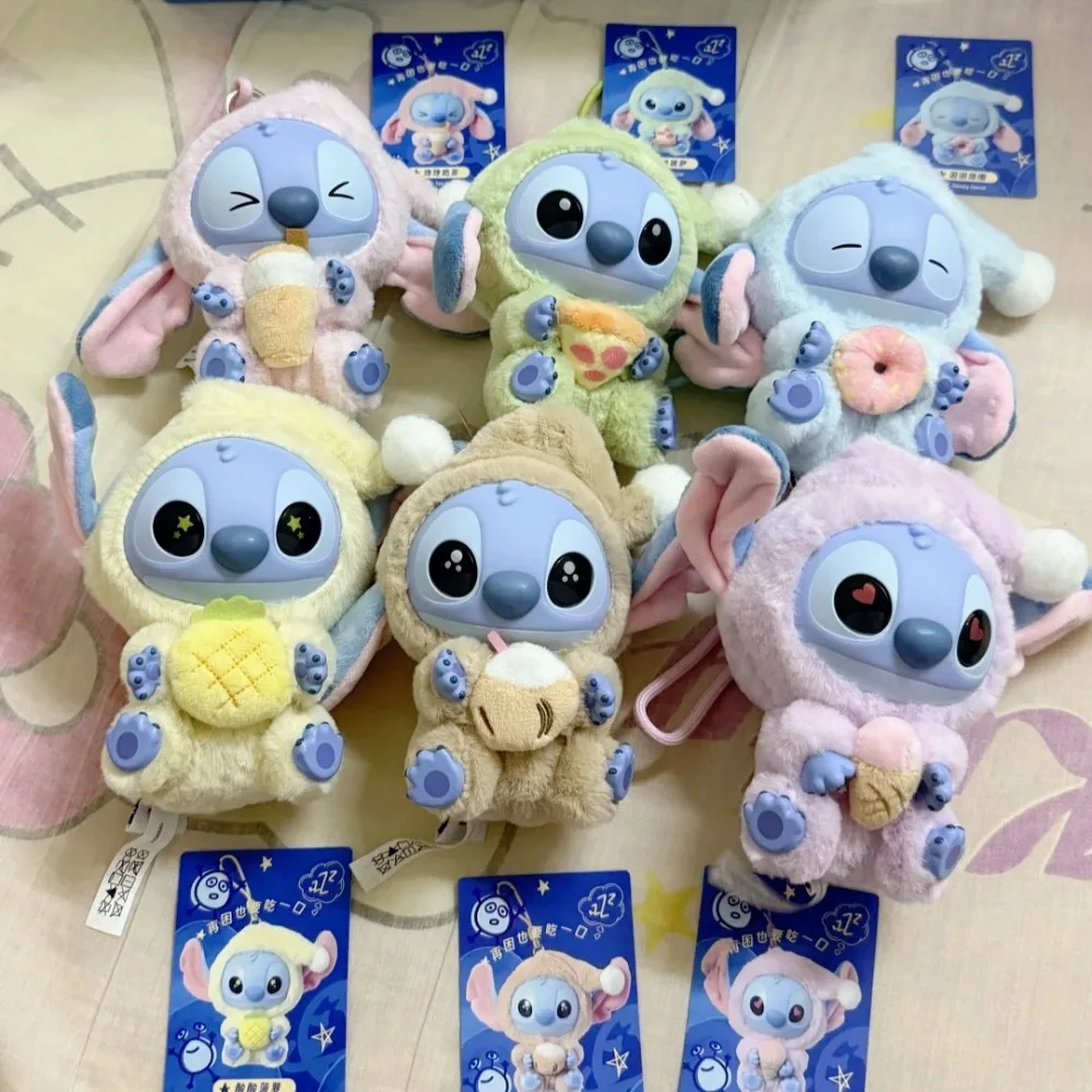 

Stitch Eat Some Thing Before Sleep Series Vinyl Blind Box Anime Figure Kawaii Pendant Desktop Ornament Mystery Bag Birthday Gift