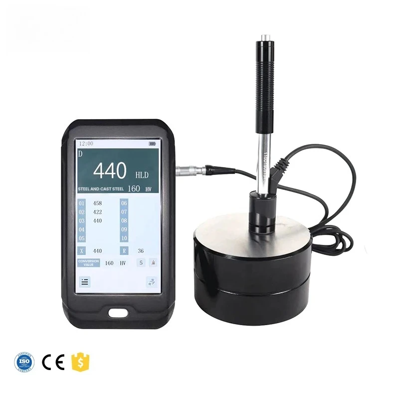 BRK Digital Leeb Hardness Tester-Touch Screen Display & USB Data Output Portable Design 170-960 HLD Range up to 2000pcs Storage