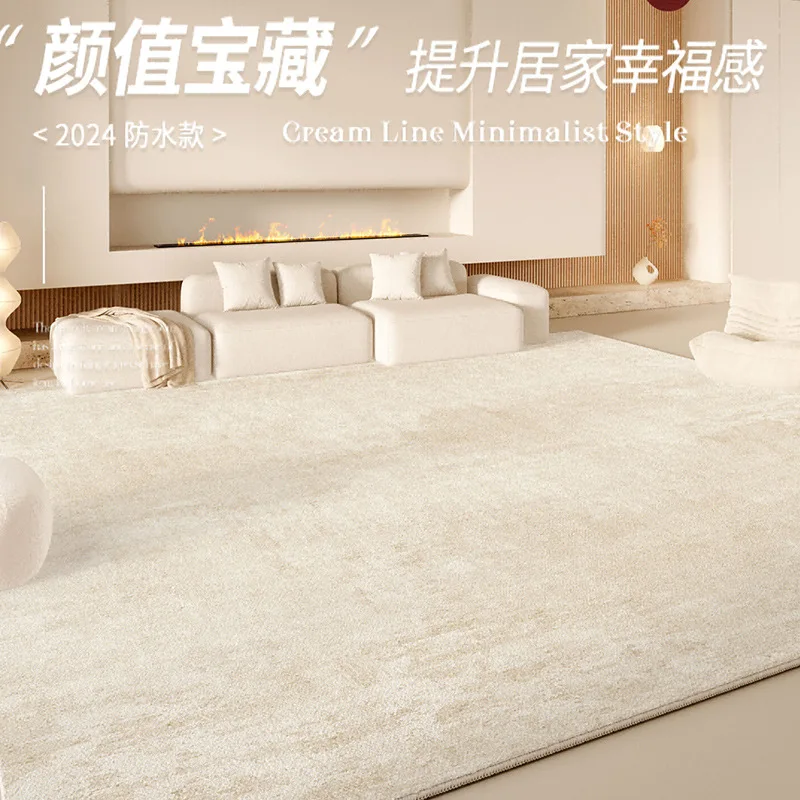 High End Large Full Size Imitation Cashmere Floor Mat Thick Waterproof No Cleaning Required Rug for Living Room Bedroom Home