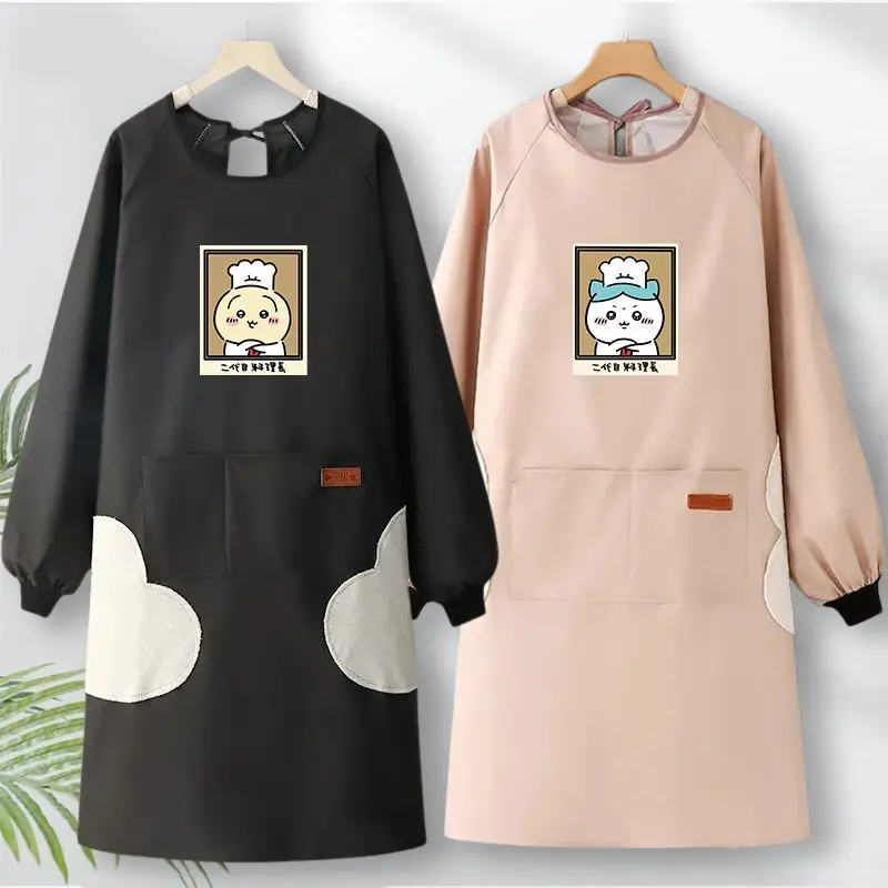 Chiikawa Usagi Kawaii Anime Cartoon Cute Apron Breathable Kitchen Waterproof Oil Proof Smock Catering Cook Personality Fashion
