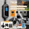feyree Type2 / Type1 / GBT / TS-NACS ソケット 32A 7KW 1 相スマート APP Wi-Fi コントロール家庭用および屋外用 1
