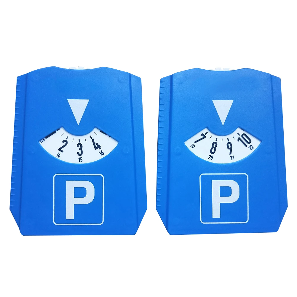 

2pcs Car Windshield Ice Scraper Parking Time Display Tool Snow Remover Soft Hard Plastic Blade Compact Portable Winter Driving