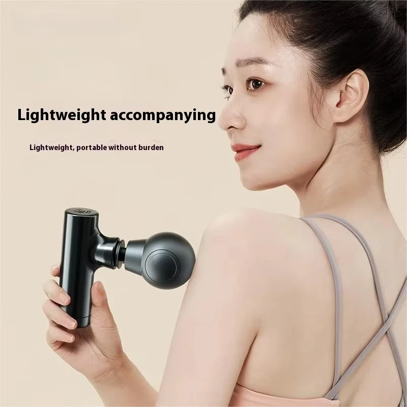 2026 New Mini Massage Gun USB Portable Muscle Relaxation Vibrating Fitness Equipment for Neck Back Shoulder Pain Relief