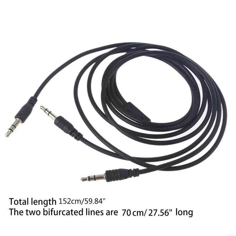 R53C 3,5-mm-Splitter-Mikrofonkabel für Computer-Headset, 3,5-mm-Stecker auf 2 Dual-Stecker-Y-Kabel – Detail 6