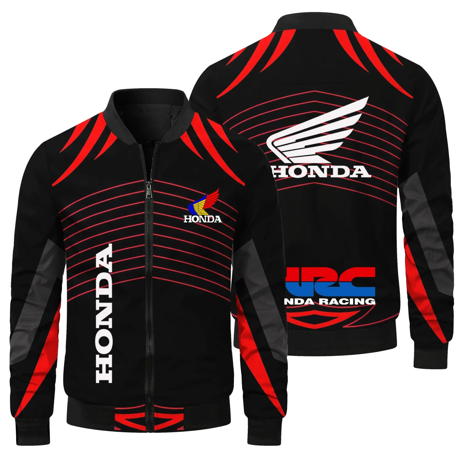 New Honda Logo Motorcycle Racing Team Men's Jacket Sporty and Fashionable Men's Jacket Spring and Autumn Men's Clothing Coat