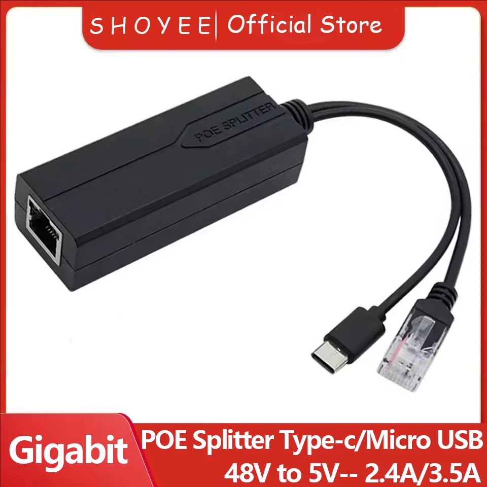 POE Splitter 48V to 5V Micro USB