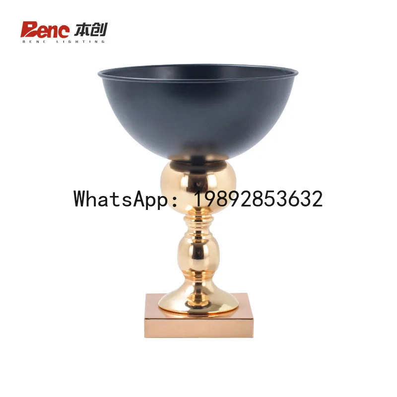 

PYJ hotel front desk table household fruit tray tray European wrought iron metal flower pot wedding main table ornament