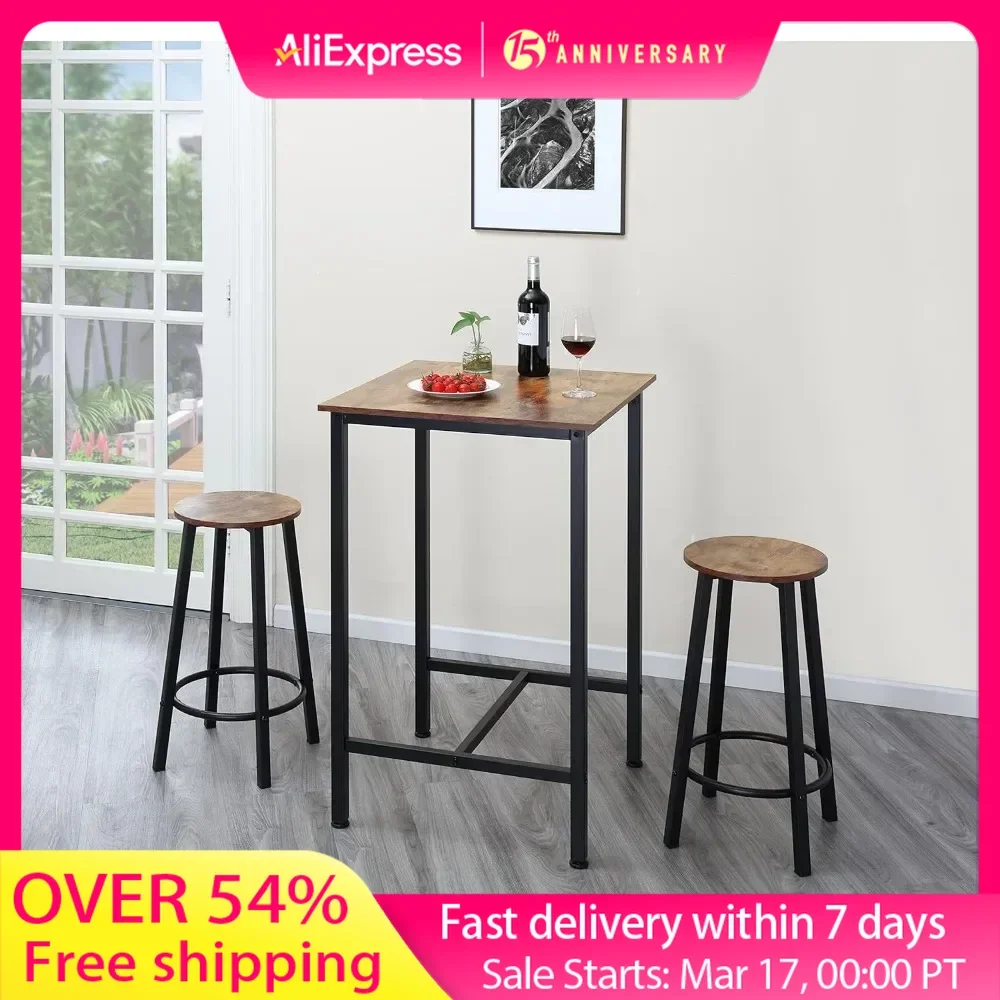 

Kitchen Table Set for Dining Room, Dining Room, Dinning Tables and Chairs, Square Bar Height Table, Chair, Breakfast Sets