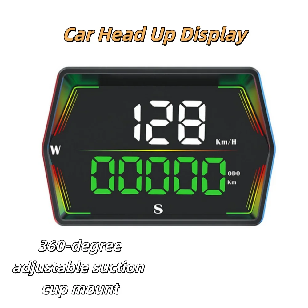 Car GPS Head Up Display HUD Digital Speedometer for Car Truck with Speed Alerts Automatic Brightness Adjustment 5V Display speed