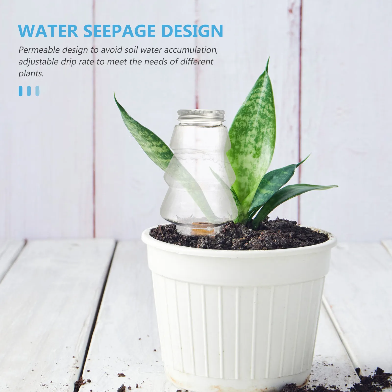 

2Pcs Christmas Tree Shaped Self Watering Device Automatic Plant Waterer for Succulents Houseplants Indoor Outdoor Garden