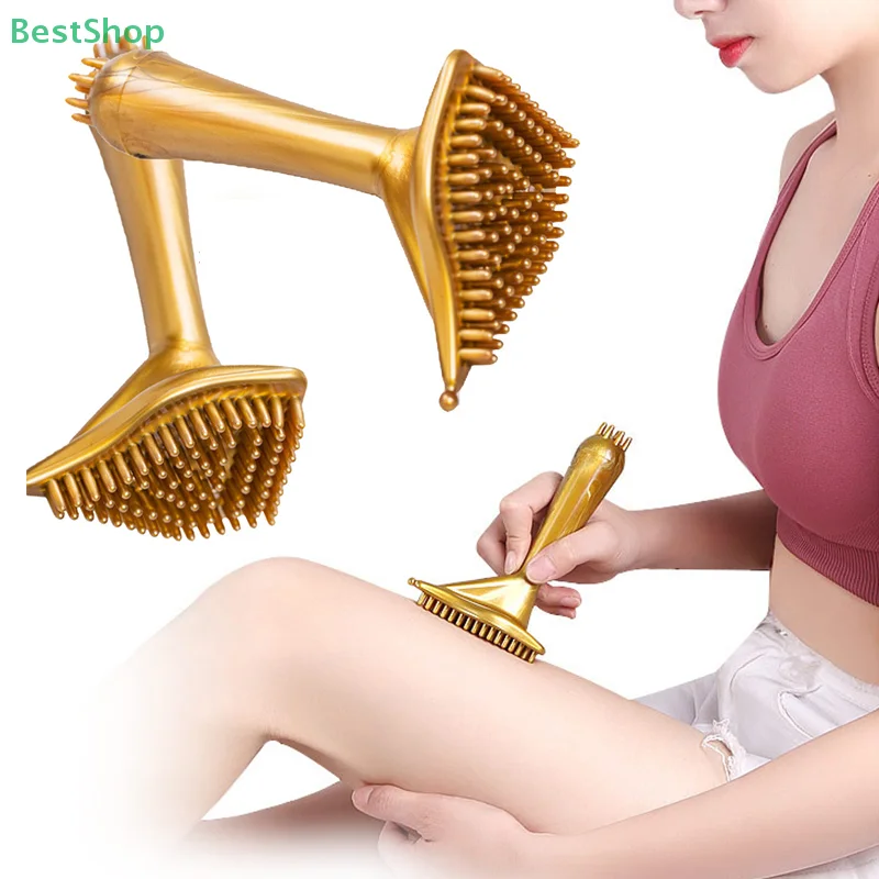 바디 슬리밍을 위한 마사지 자오선 브러시 안티 셀룰라이트 삼각형 마사지 브러시