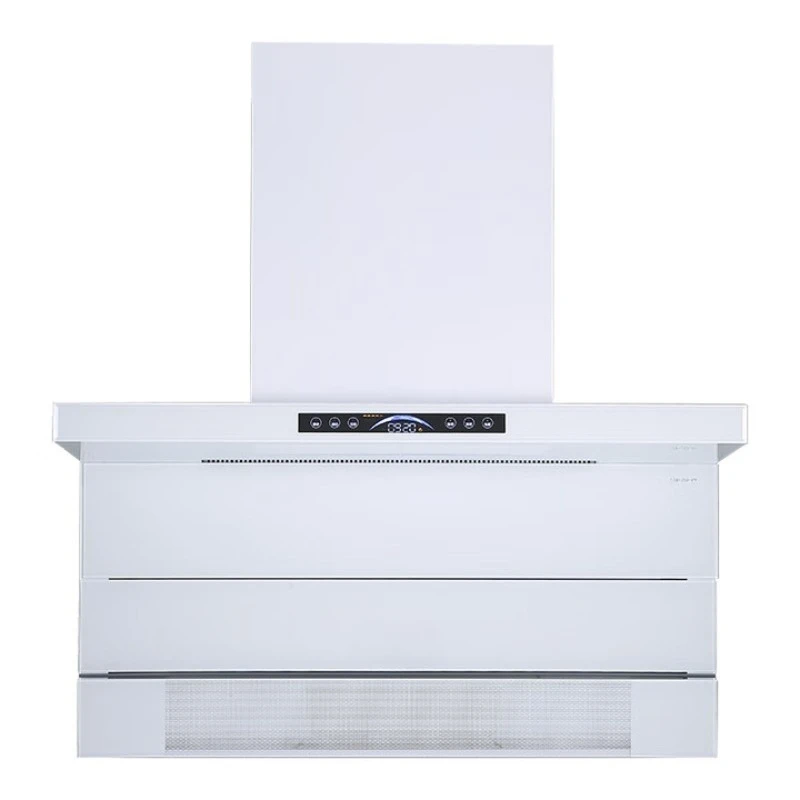 

Convenient hidden oil cup slim seven-character range hood P9 white