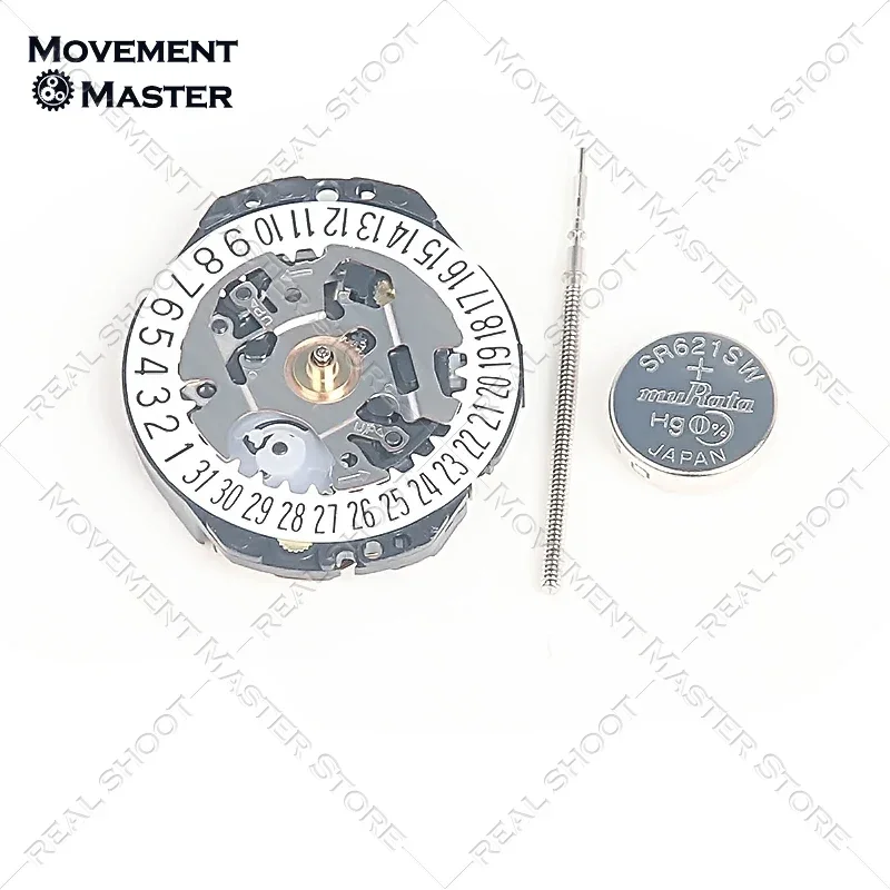 นาฬิกาควอตซ์อิเล็กทรอนิกส์เคลื่อนไหว VX89เคลื่อนไหวแบบ3นาฬิกา6โมงเช้าระบบควอทซ์อิเล็กทรอนิกส์แบบ VX89E ญี่ปุ่นใหม่ดั้งเดิม