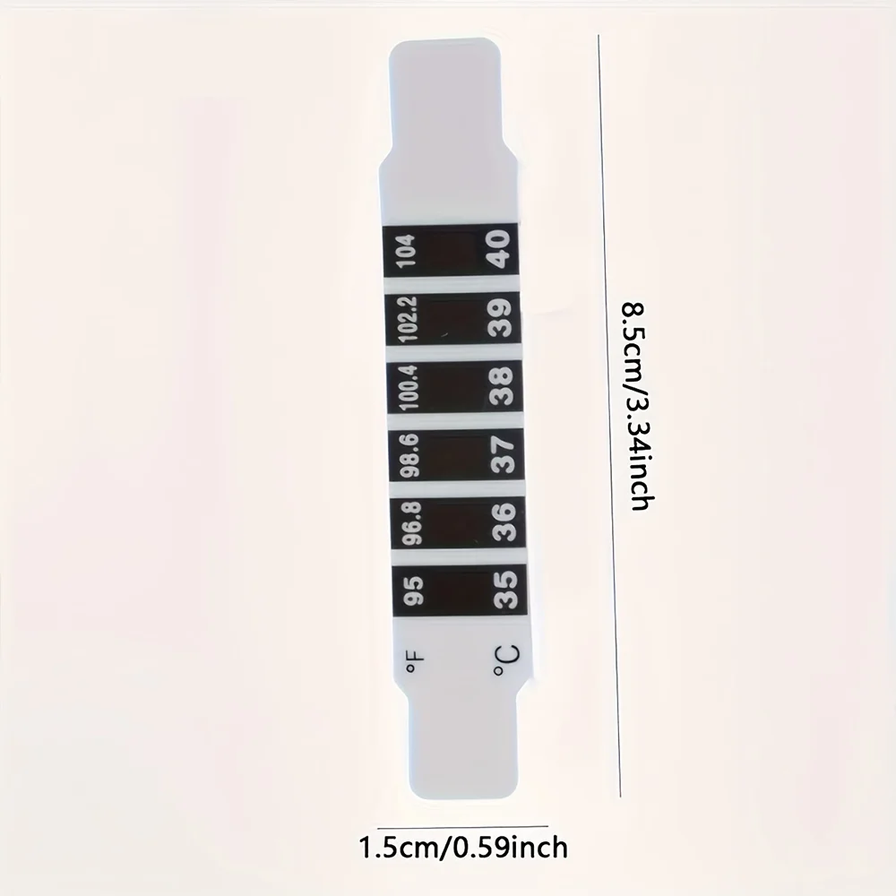 5 قطع من ملصقات درجة الحرارة الأمامية الداخلية، ملصقات درجة الحرارة القابلة لإعادة الاستخدام، ملصقات قياس درجة الحرارة، سائل متغير اللون