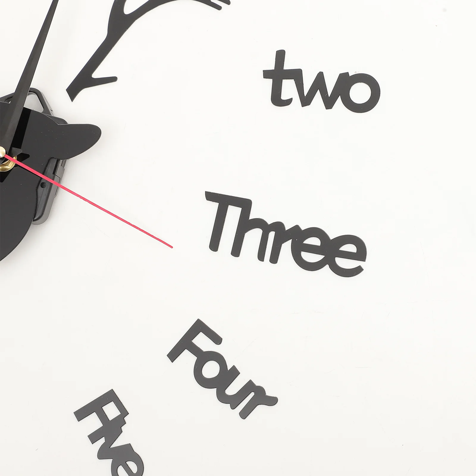 

Modern Acrylic Deer Head Wall Clock Silent DIY Decorative Wall Hanging Clock for Bedroom Living Room Office Home Decoration