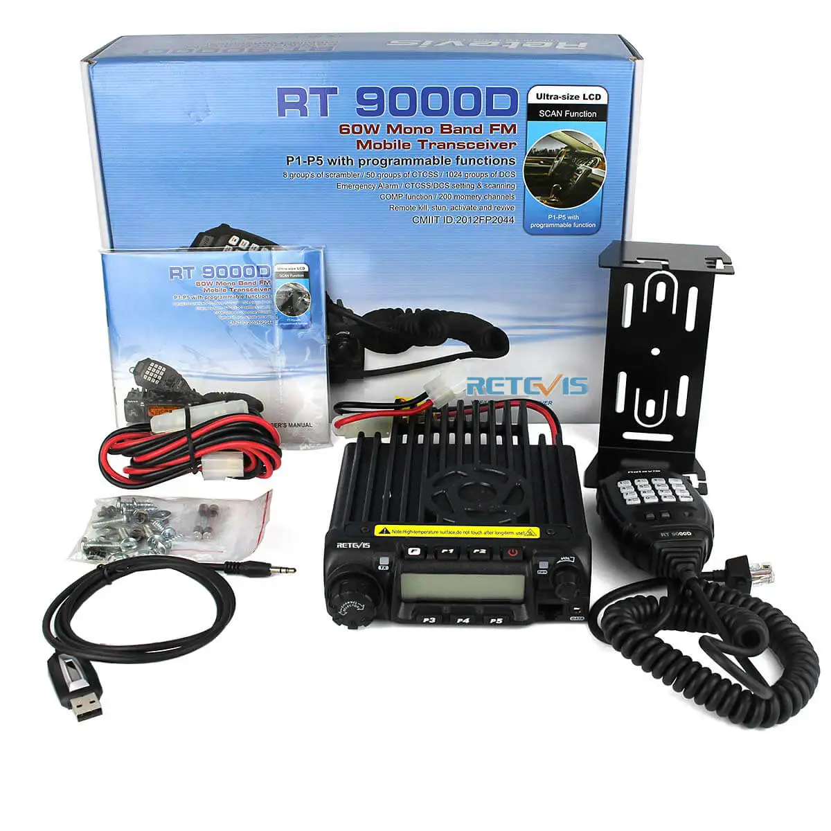 400-490MHz UHF Mobile Car Vehicle Radio Transceiver Car uhf mobile radio For Bus Truck tractor taxi Scrambler VOX Retevis RT-90