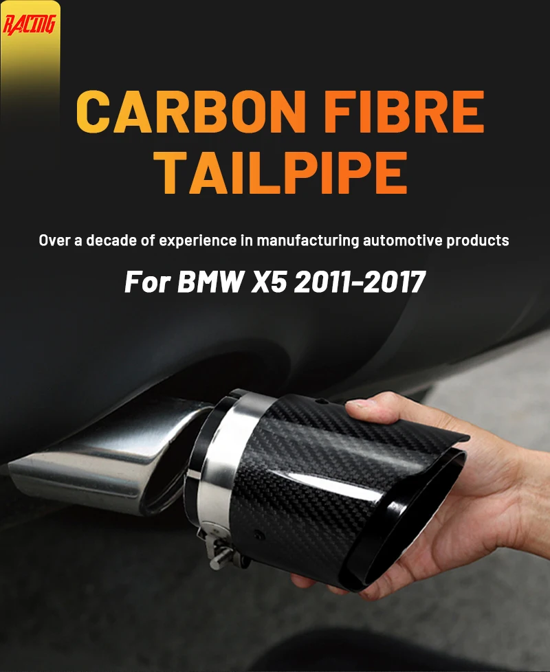 Embellecedor Cola Escape Acero Inoxidable Negro – BMW X5 X6 F15 F16 M Sport – OC07290
