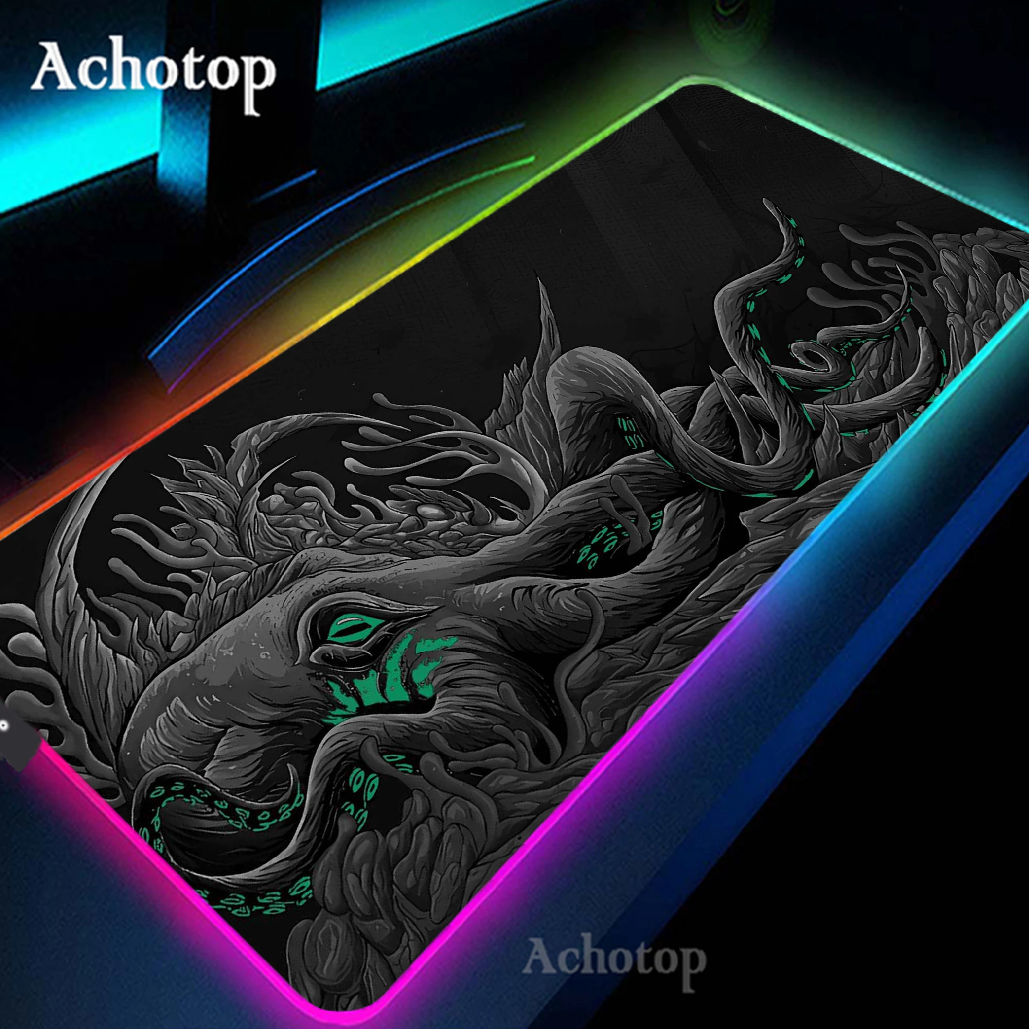 

Gaming Alfombrilla RGB Octopus Mouse Pad Large Gamer Mousepad Computer Desk Mat XXL Mouse Mat Rubber Keyboard Pads 900x400mm