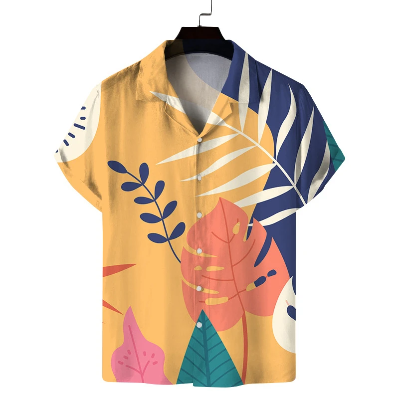 

Hawaii Shirts 3d Print Womens Short Sleeve Blouse Holiday Party Tops Oversized Tee Shirt For Men Clothing Harajuku Camisa Lapel