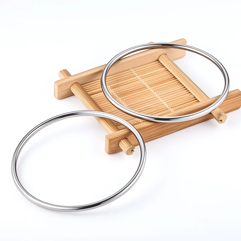 

Шайба из нержавеющей стали, бесшовные круглые гладкие цельные металлические уплотнительные кольца, соединители для ювелирных изделий, материалы, аксессуары «сделай сам»