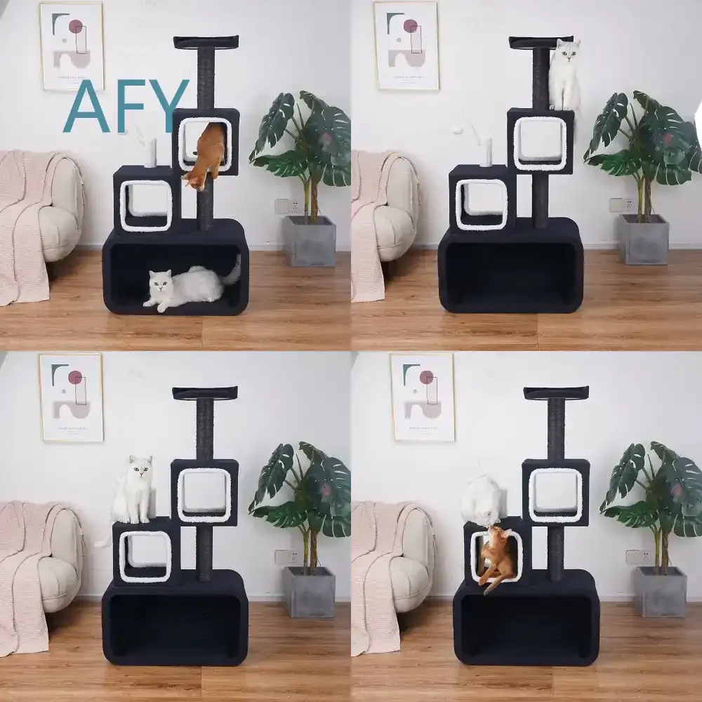 for Cat Tree for Cats Climbing Frame Scratching Post Toy House Pet Furniture Play Center Activity Tower Indoor Outdoor Cat
