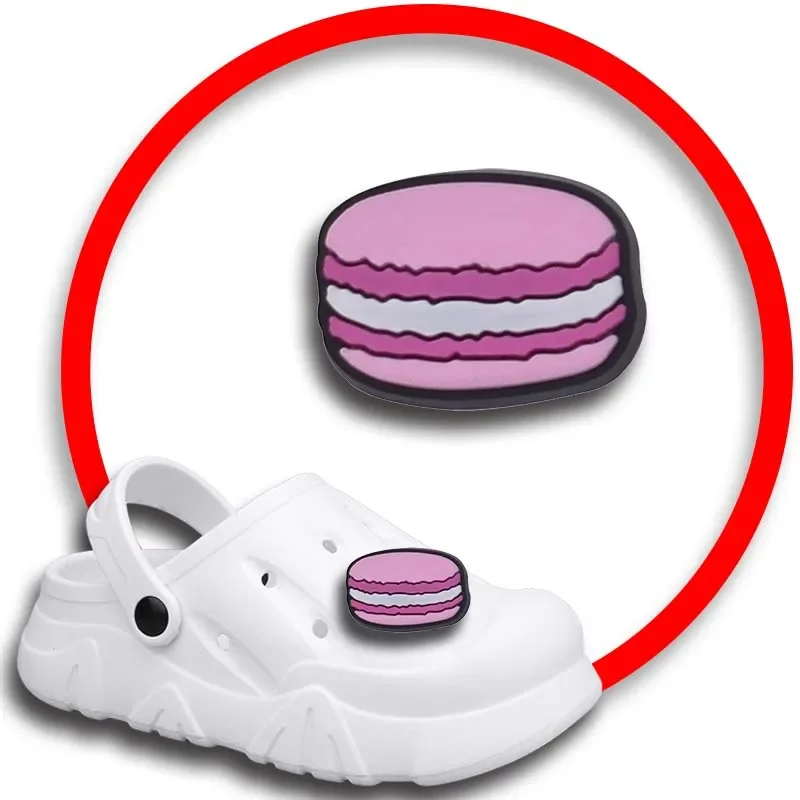 Pack Pins for Crocs Charms Shoes Accessories Cake Doughnut Decoration Jeans Women Sandals Buckle Kids Favors Men Badges