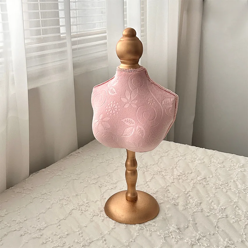 قسط المخملية عارضة أزياء عرض الرقبة - كريستال قلادة تمثال نصفي حامل المجوهرات الفاخرة شحن مجاني