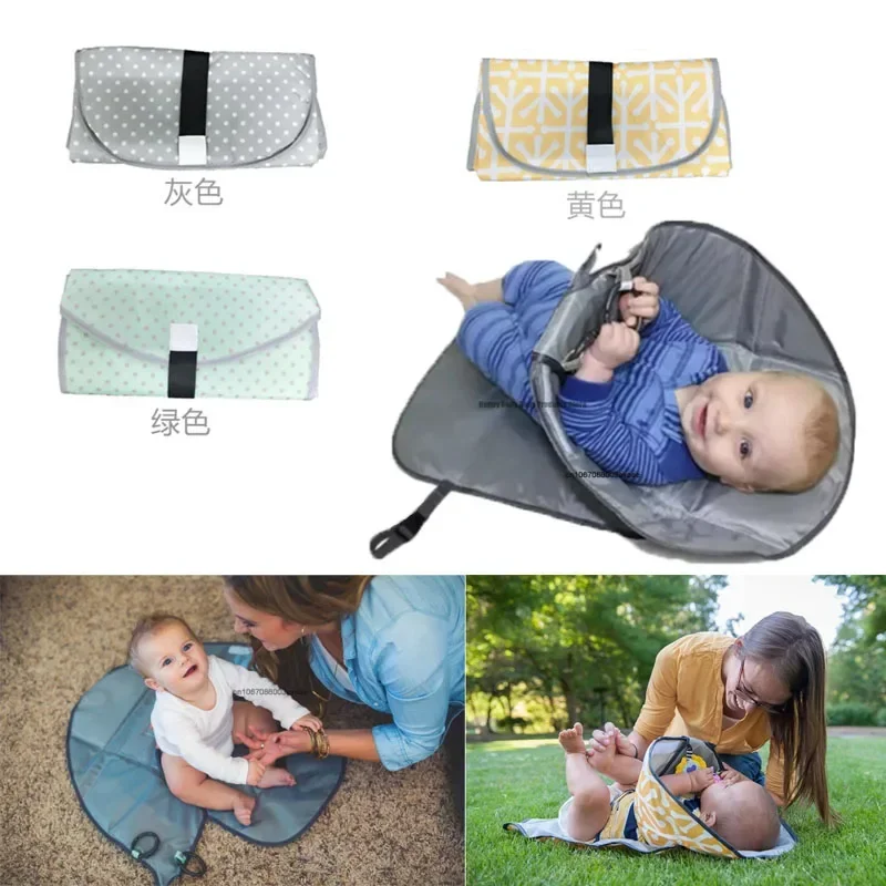 

3-in-1 Multifuctional Baby Changing Mat Waterproof Diaper Changing Pads Portable Infant Baby Foldable Urine Mat Travel Articles