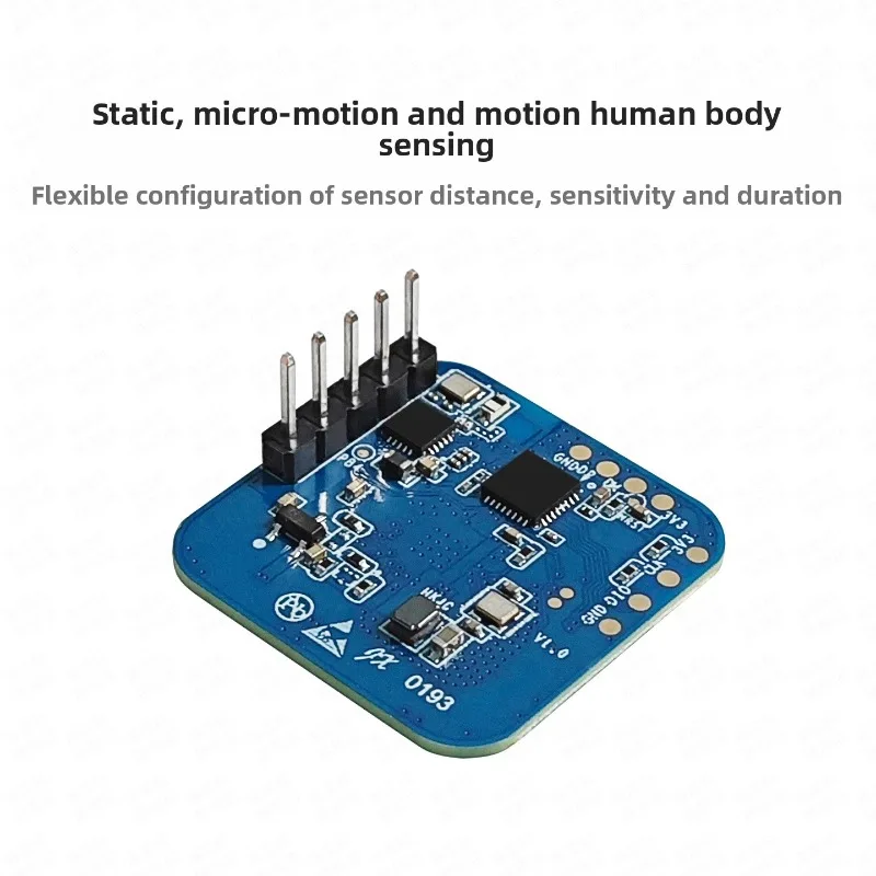 24G Human Presence Sensor LD2410 AA Radar Module Intelligent Induction Switch with Bluetooth Smart Home Automation