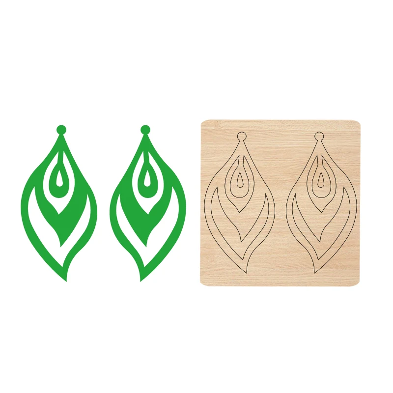 

CY-43 The Wooden Mold of Earrings, Suitable for most Machines