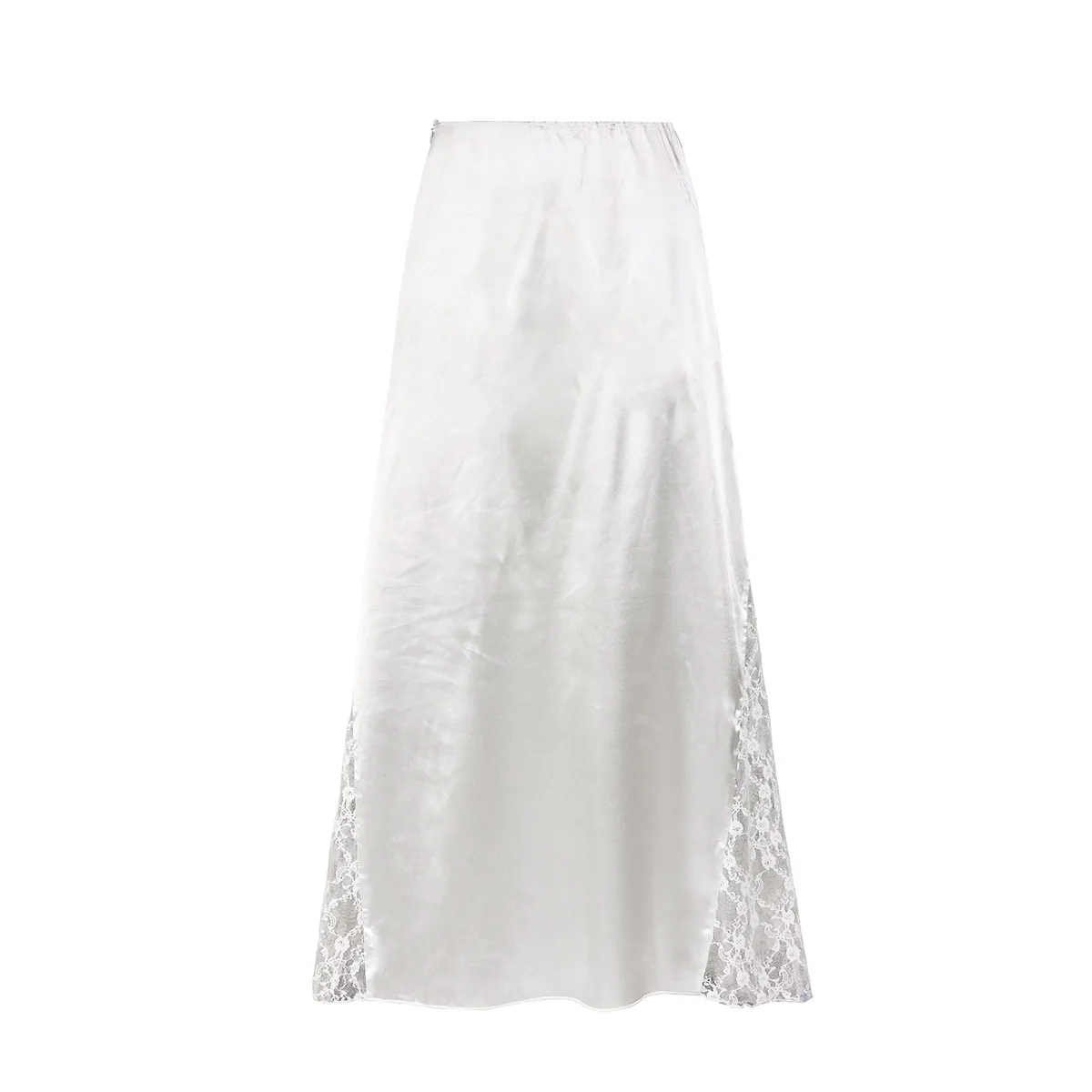 Amazon's venda quente 2025 verão novo produto fino-encaixe emenda saia europeia e americana em forma de saia feminina cw52350