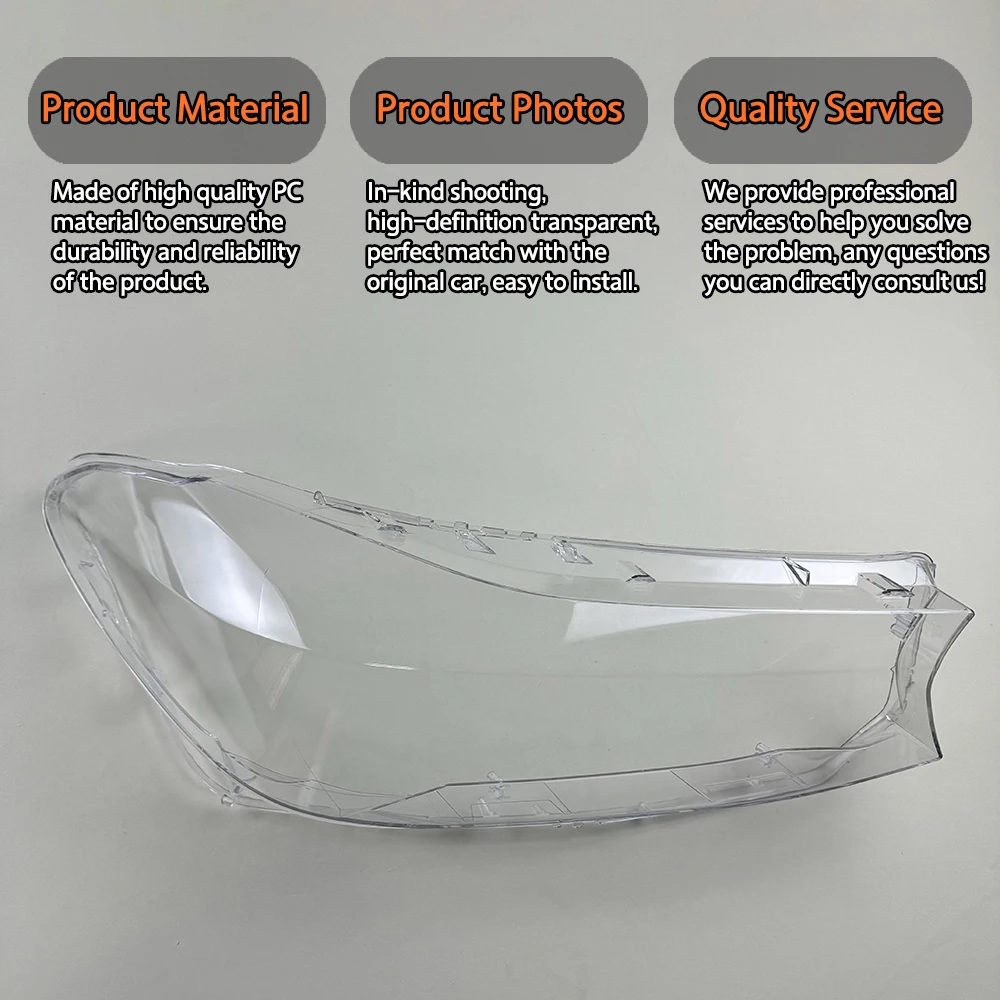For BMW 6 Series GT G32 2017 2018 2019 2020 Headlamp Cover Transparent Headlight Shell Replace Original Lampshade Plexiglass